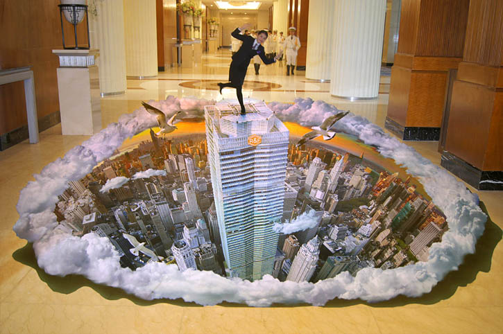 广州喷绘3D地画，让营销活动变得生动